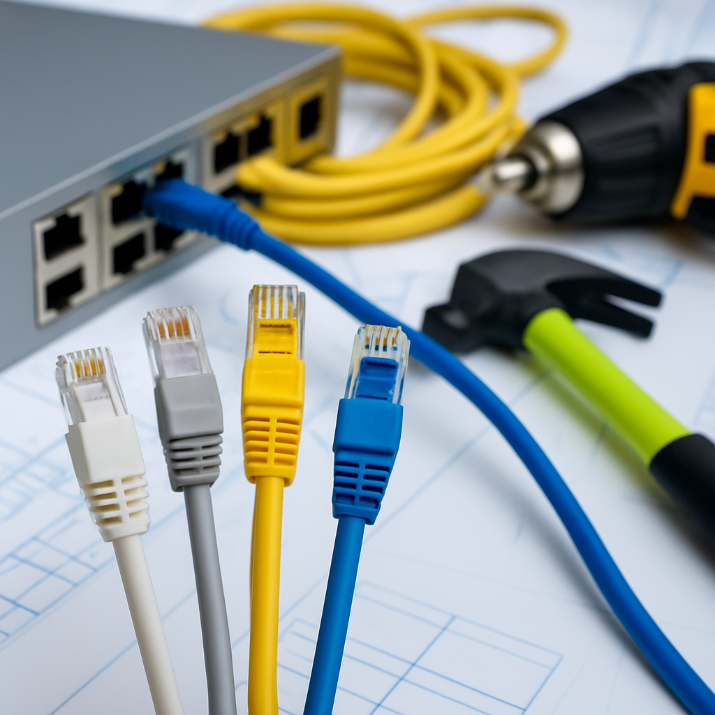 تمديد كيابل انترنت بالرياض باستخدام أدوات احترافية وشركة شبكات نت