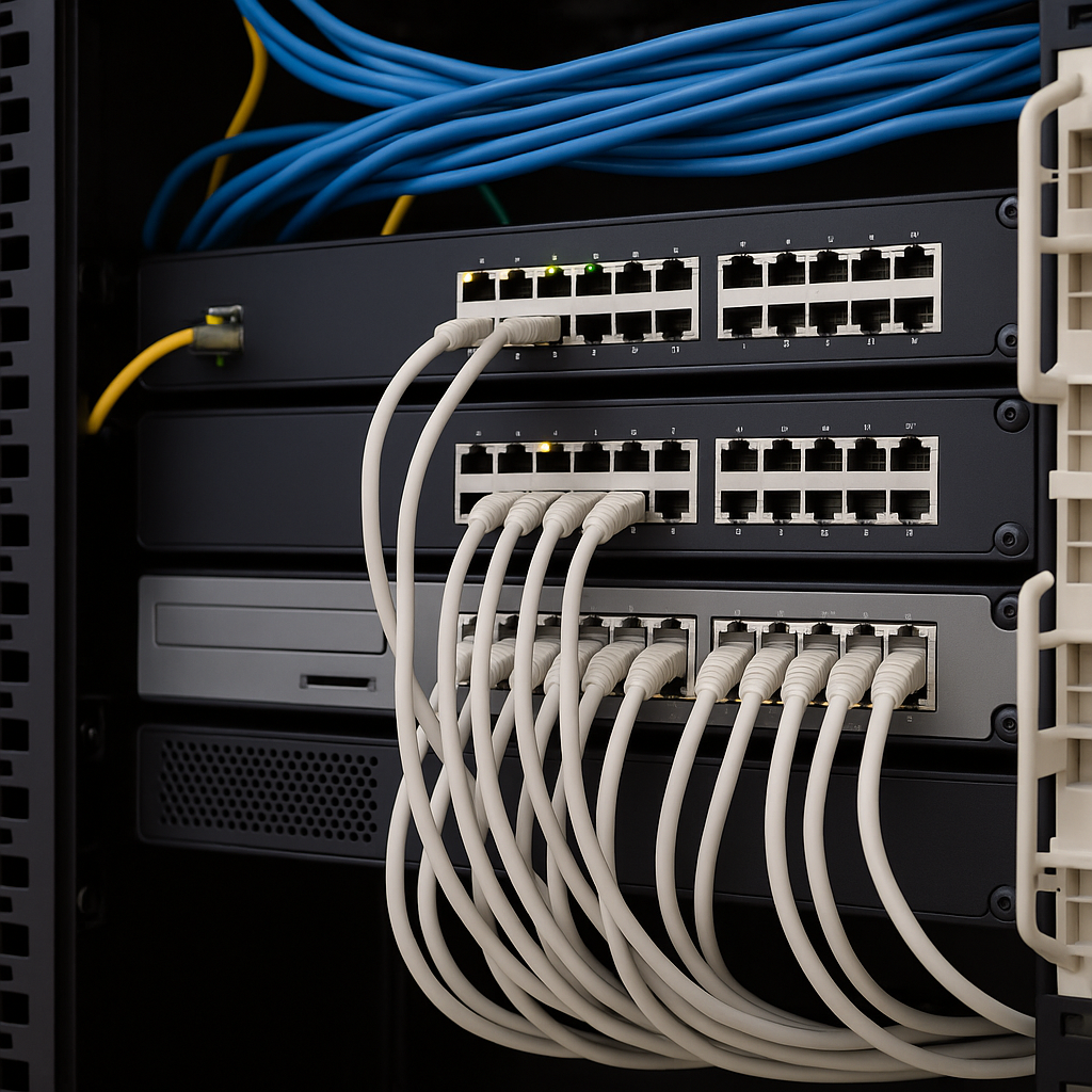 تنظيم راك شبكات احترافي داخل الرياض